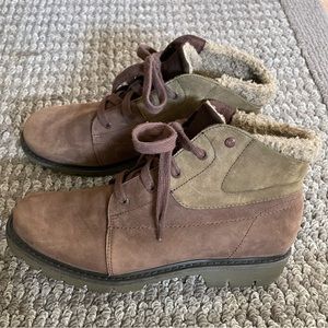 Caterpillar CAT Brown Lace Up Booties Size 10 Women’s